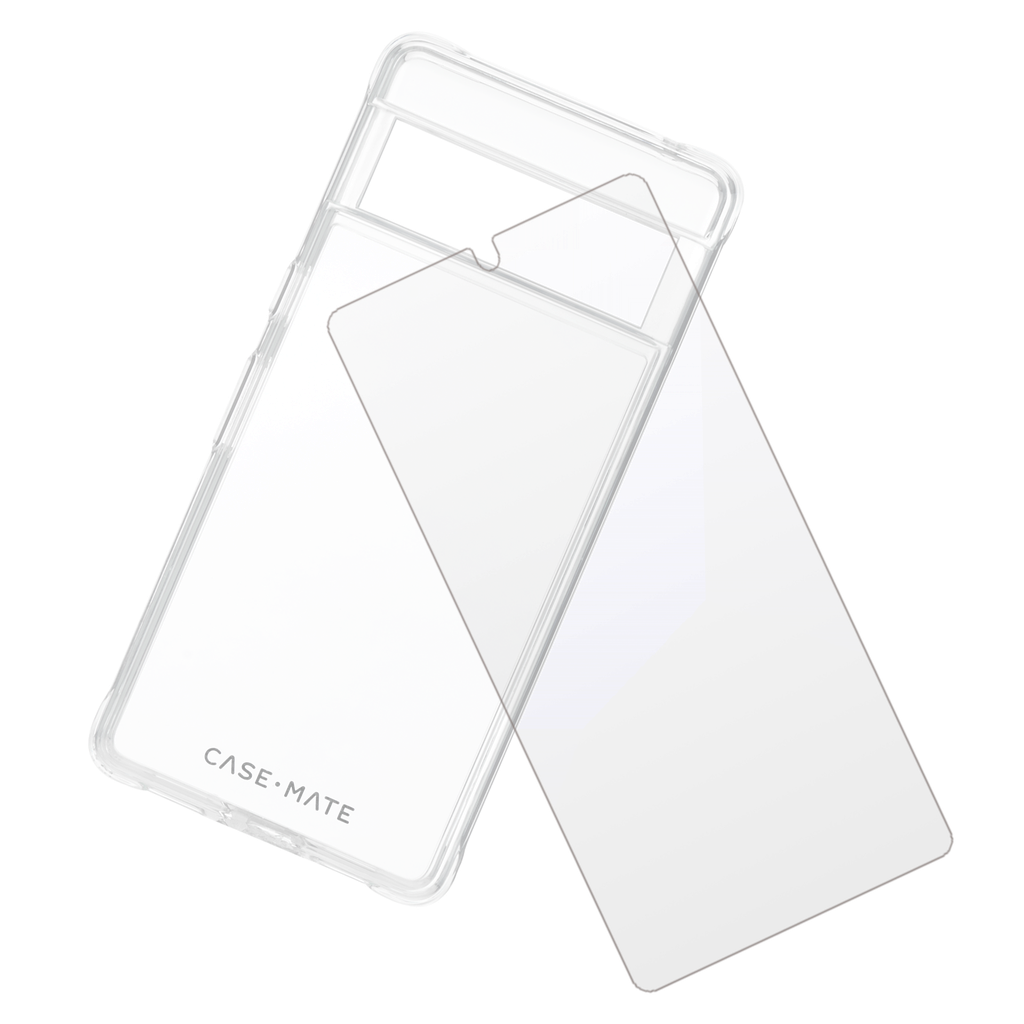 Case-mate - Protection Pack Tough Case And Glass Screen Protector For Google Pixel 7 Pro - Clear