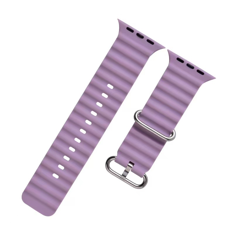 Silicone Ocean Band for iWatch 42/44/45/49mm - Lilac