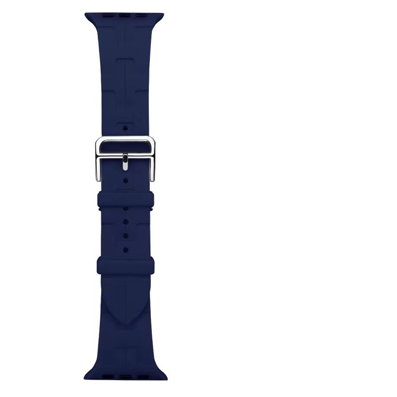 Fashion H Style Band for iWatch 38/40/41mm - Dark Blue