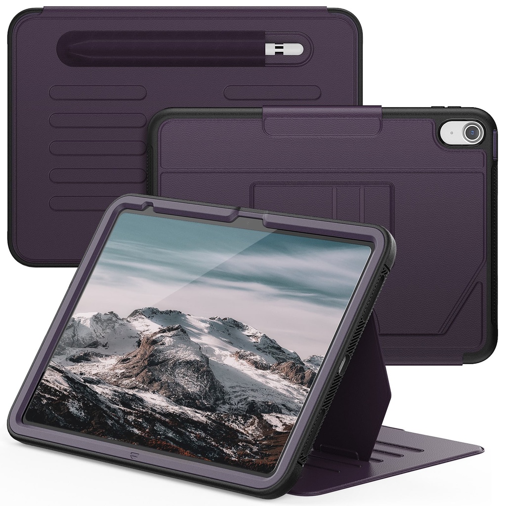 Professional Magnetic Arch Case for iPad 9,7" (iPad 6/ 5 - Air 2 / Pro 9,7) - Purple