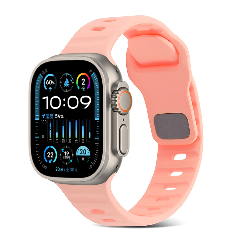 Trendy Square Buckle Band for iWatch 42/44/45/49mm - Pink