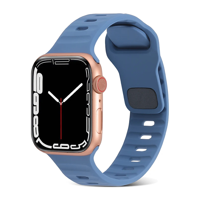 Trendy Square Buckle Band for iWatch 38/40/41mm - Dark Blue