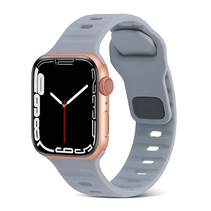 Trendy Square Buckle Band for iWatch 38/40/41mm - Gray