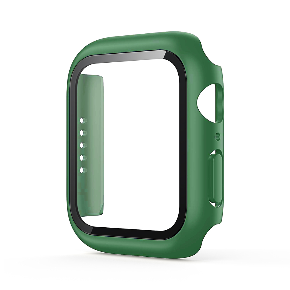 Hard PC Case with Tempered Glass For iWatch 40mm - Green