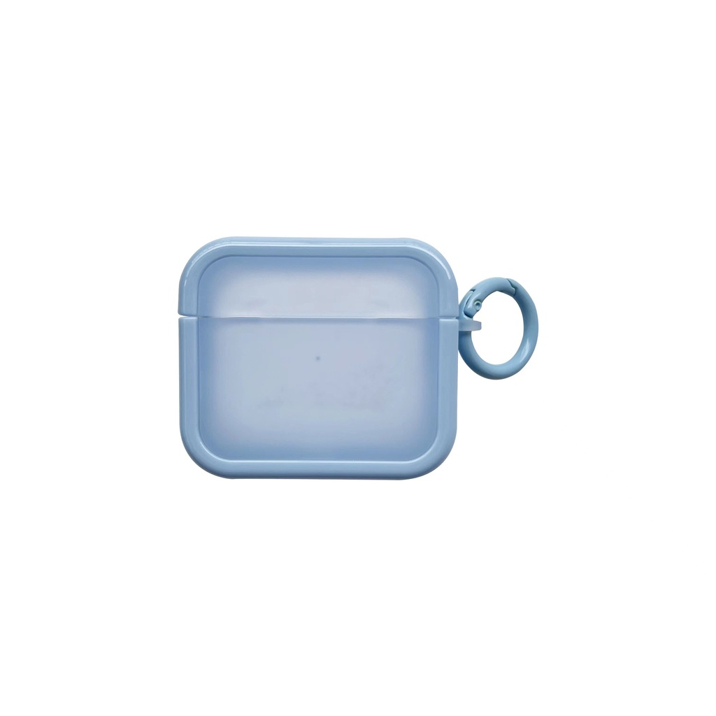 Beautiful Solid Color TPU-PC Case for AirPods Pro (1st & 2nd Gen) - Blue