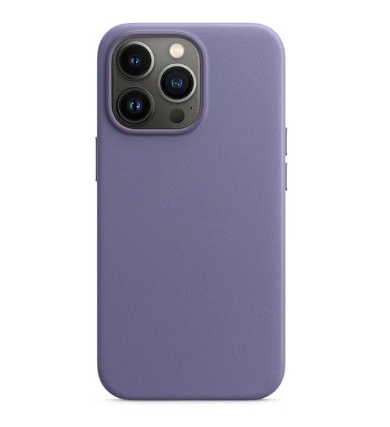 PU Leather Case with inner Magsafe for iPhone 15 Pro - Purple