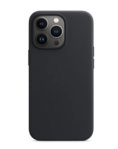 Leatherette Case with inner Magsafe for iPhone 15 Plus - Black