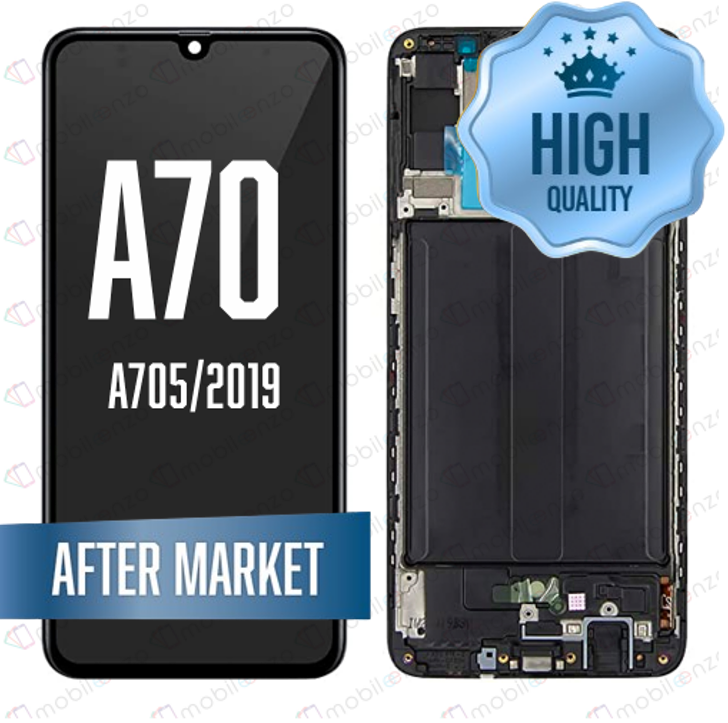LCD Assembly for Galaxy A70 (A705/2019) with Frame - Black (Incell)