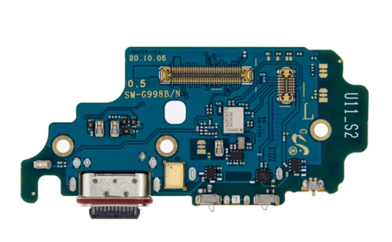 Charging Port Board With Sim Card Reader For Samsung Galaxy S21 Ultra (G998B) (International Version) (Premium)