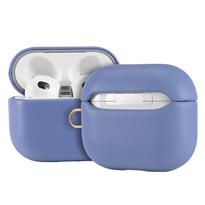 Leather (Imported Cowhide Fabric) Case for AirPods Pro (2nd Gen) - Lilac