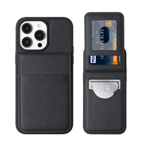 Card Holder Case for iPhone 12 / 12 Pro - Black