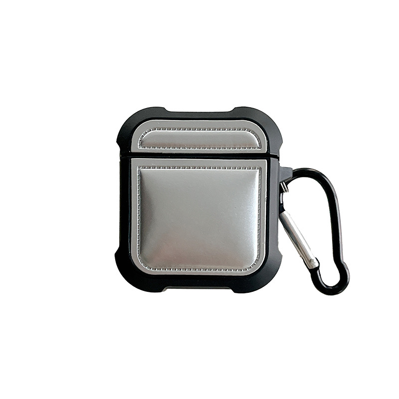 Premium Puffer Case for Airpods (1st & 2nd Gen) - Silver