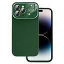 Premium Silicone Case with Camera Protection Window for iPhone 13 Pro - Green