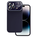Premium Silicone Case with Camera Protection Window for iPhone 13 Pro Max - Dark Purple