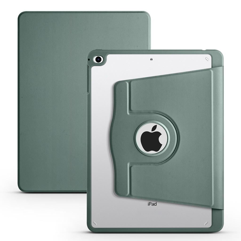 Rotating Full Body Magnet Case for  iPad 9.7" (iPad 6 / iPad 5 / Pro 9.7") - Dark Green