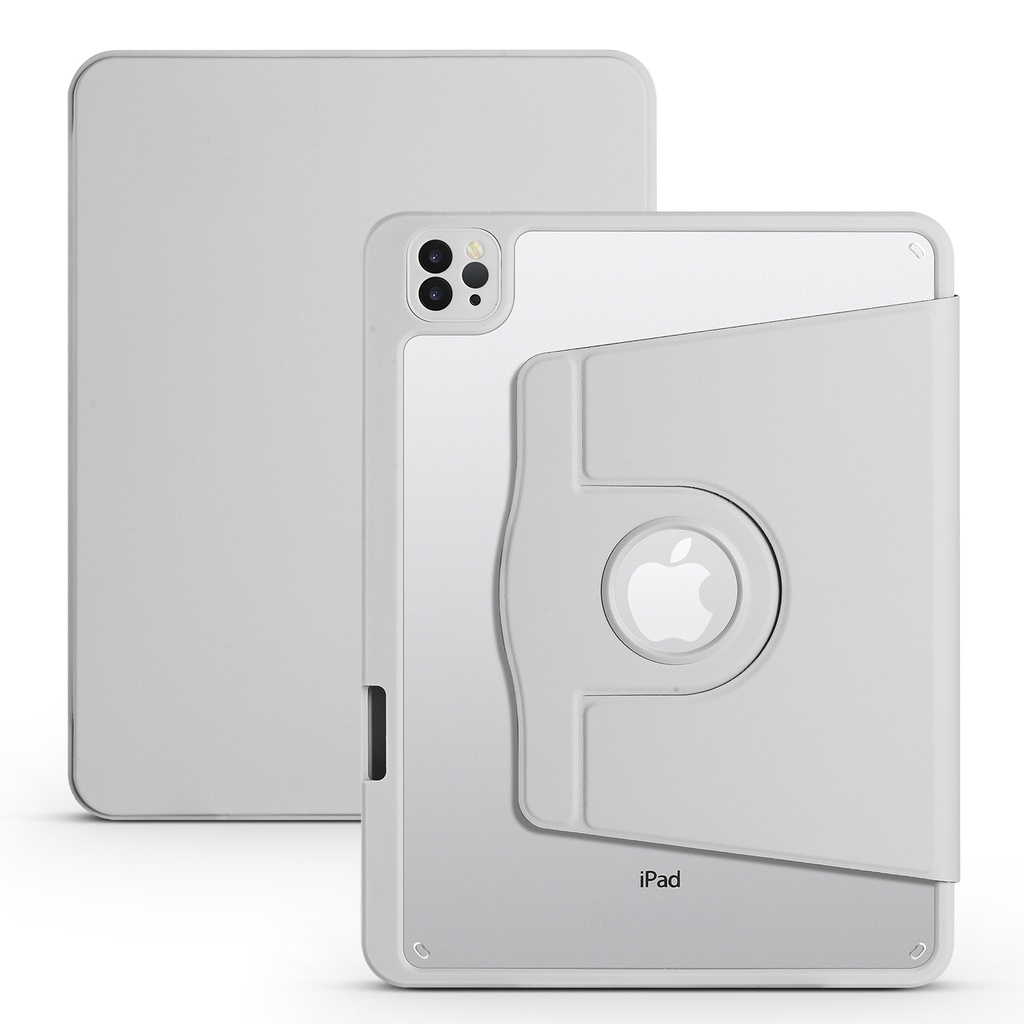 Rotating Full Body Magnet Case for  iPad 12.9" (3rd-4th-5th Generation) & Air 13 (2024/2025) - Gray