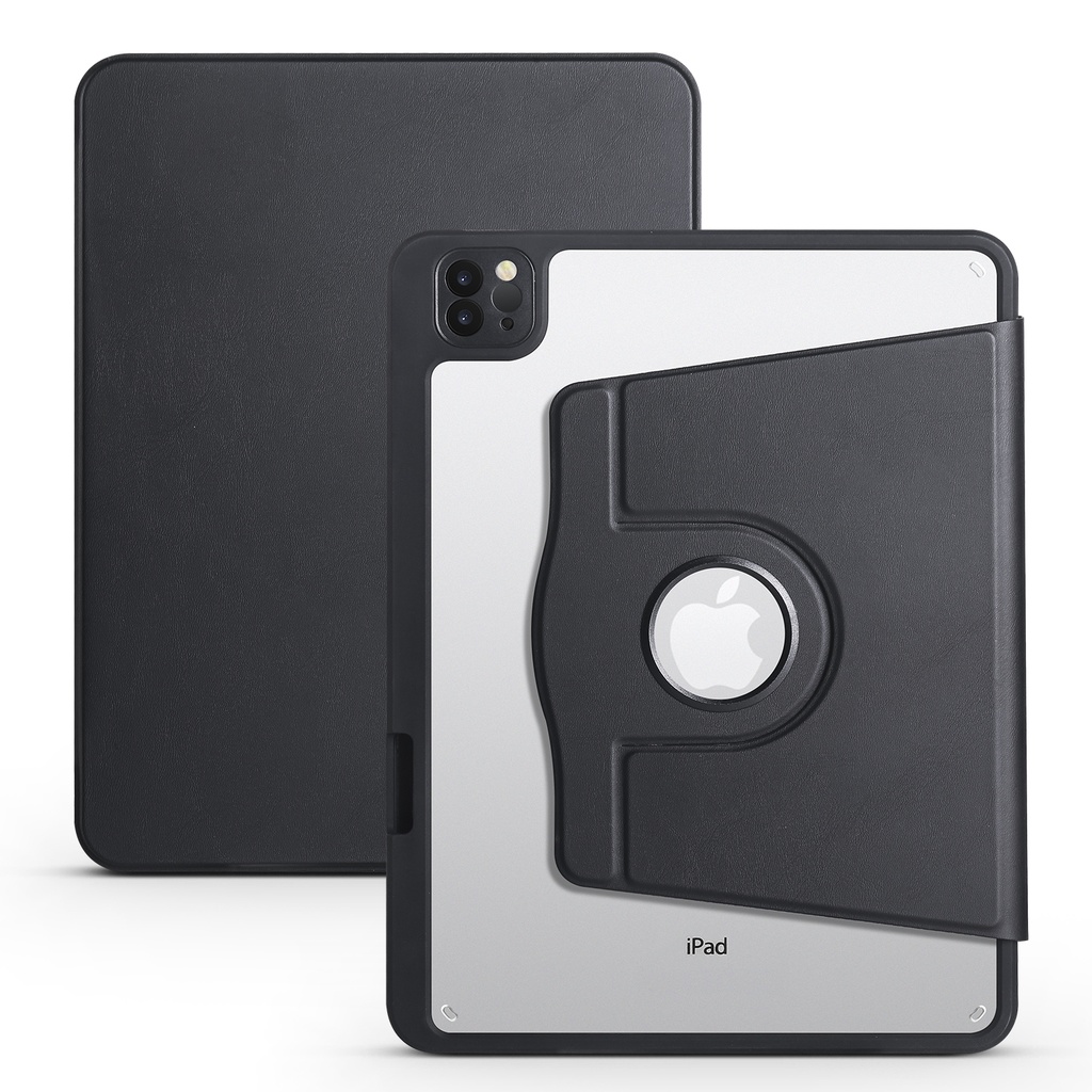 Rotating Full Body Magnet Case for  iPad 12.9" (3rd-4th-5th Generation) & Air 13 (2024/2025) - Black