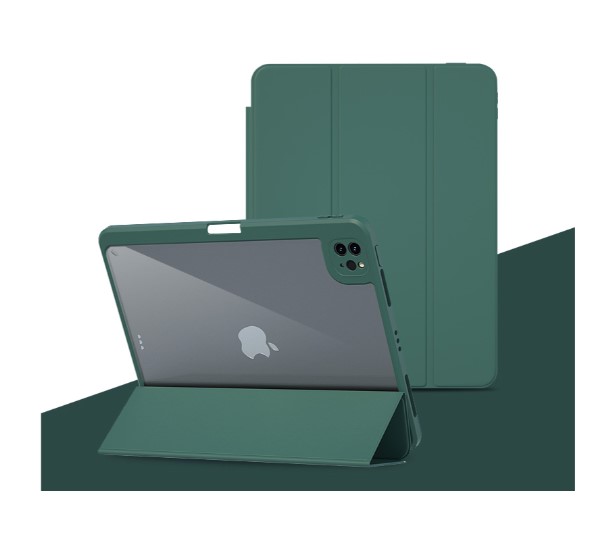 Clear Back Magnet Case for iPad 11 (2025) / iPad 10 (2022) - Green