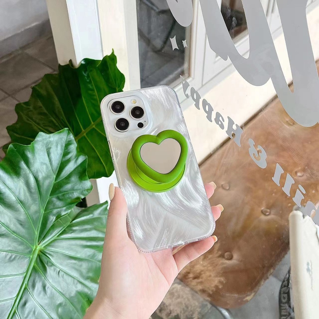 MagSocket - PopGrip - Heart Shape Green