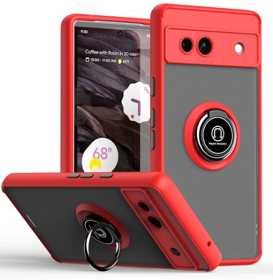 Matte Ring Case for Google Pixel 8 - Red