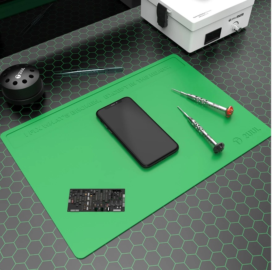 2UUL ST81 Heat Resisting Silicone Pad with Anti Dust Coating 400*280 mm.