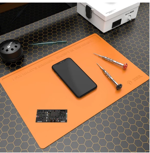 2UUL ST85 Heat Resisting Silicone Pad with Anti Dust Coating 400*280 mm.