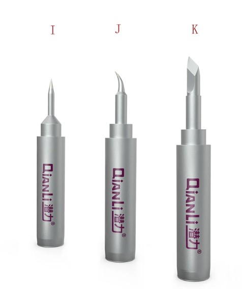 QianLi 936 Universal Soldering Iron Tips Durable Lead Free K J I Welding Tips (3 Pcs.)