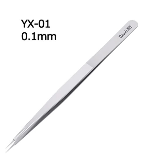 Qianli Ineezy Round-Type Tweezers YX-01 (Tips: 0.01mm, Length: 140mm)