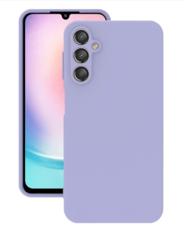 Premium Silicone Case for Galaxy A04S - Light Purple