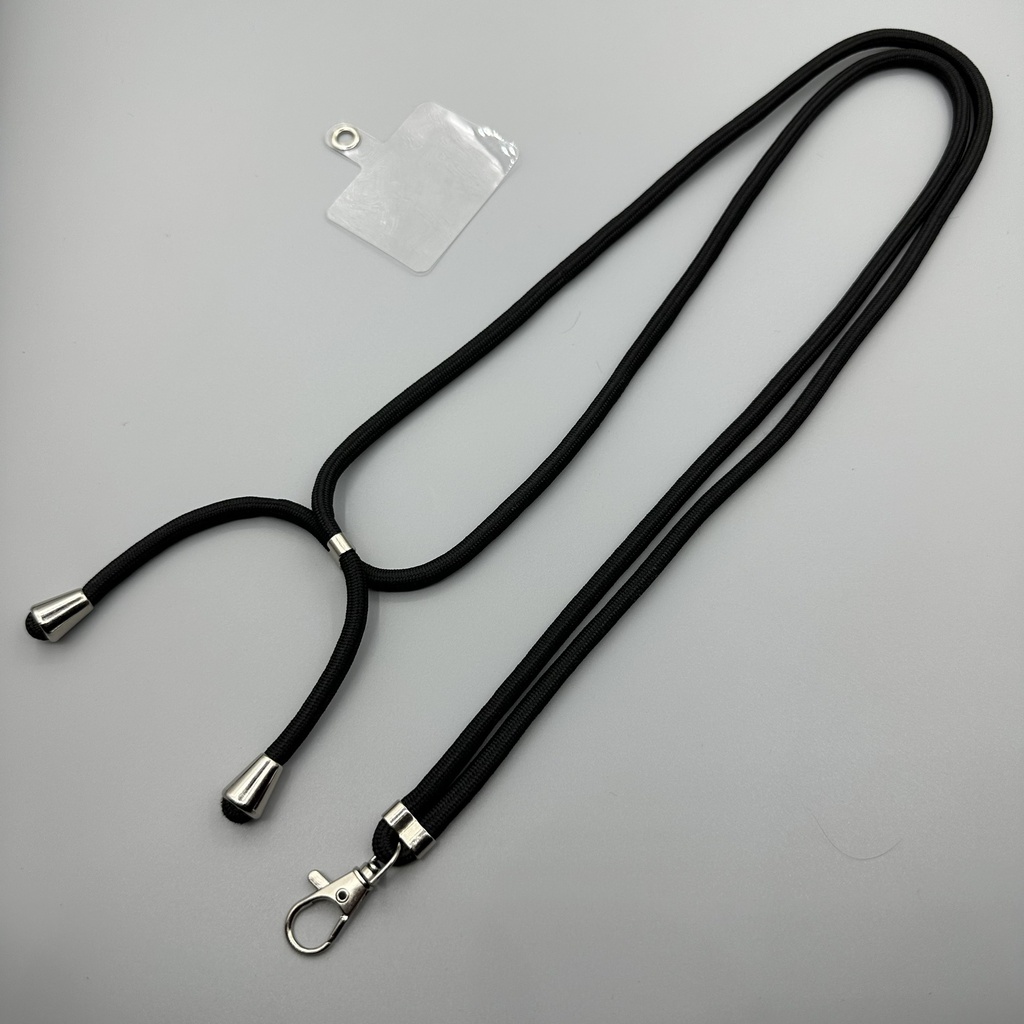 Crossbody Lanyard Strap (5mm Thick) - Black