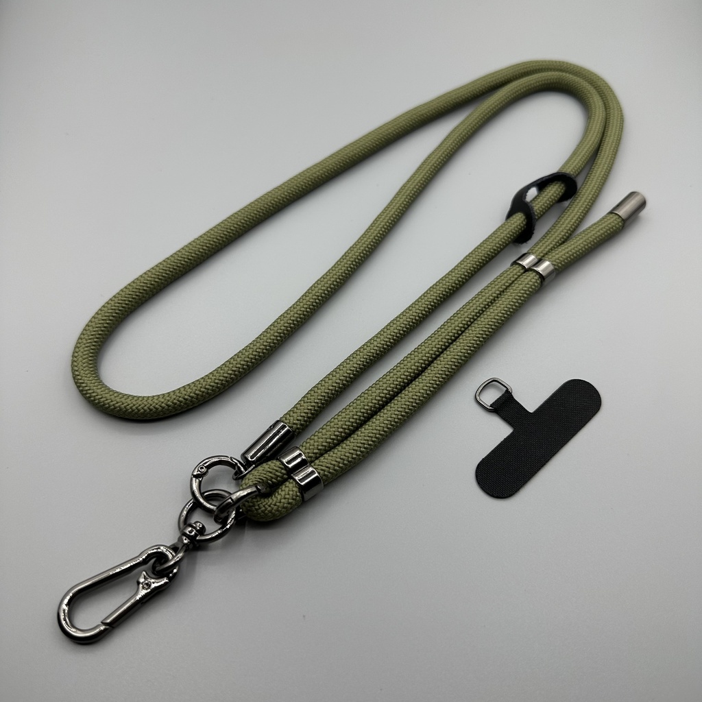 Adjustable Crossbody Lanyard Strap (8mm Thick) - Army Green