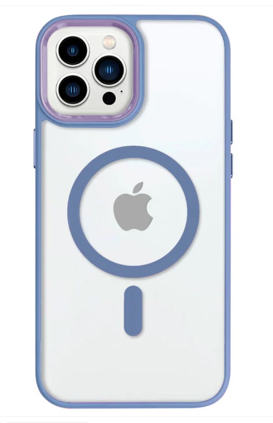 Clear Focus Case with Magsafe for  iPhone 15 Pro - Dark Blue