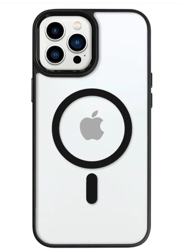 Clear Focus Case with Magsafe for  iPhone 15 - Black