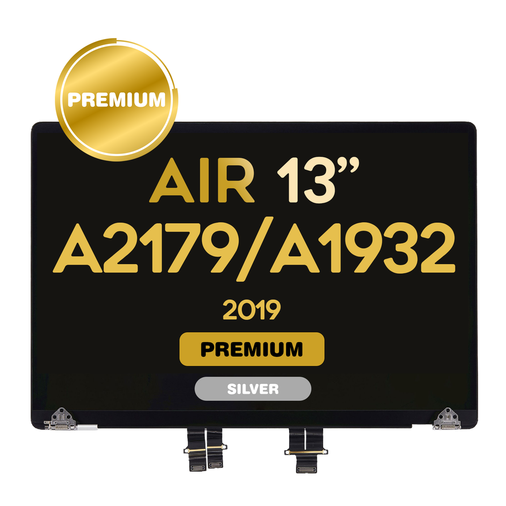 Complete LCD Assembly set for Macbook Air 13"  (A2179/2020) - (A1932/2019) - Premium (Silver)