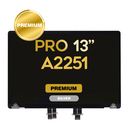 Complete LCD Assembly set for Macbook Pro 13"  (A2251) - Premium (Silver)