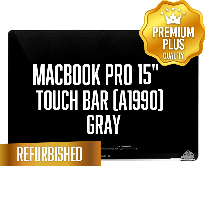 Complete LCD Assembly set for Macbook Pro Touch Bar 15"  (A1990) - Refurbished (Space Gray)