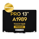 Complete LCD Assembly set for Macbook Pro Touch Bar 13"  (A1989) - Premium (Silver)