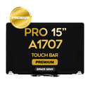 Complete LCD Assembly set for Macbook Pro Touch Bar 15"  (A1707) - Premium (Space Gray)