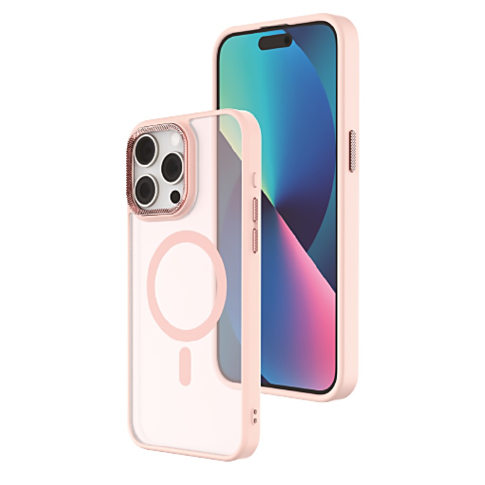 Matte Focus Case with Magsafe for  iPhone 13 Pro Max / 12 Pro Max - Pink