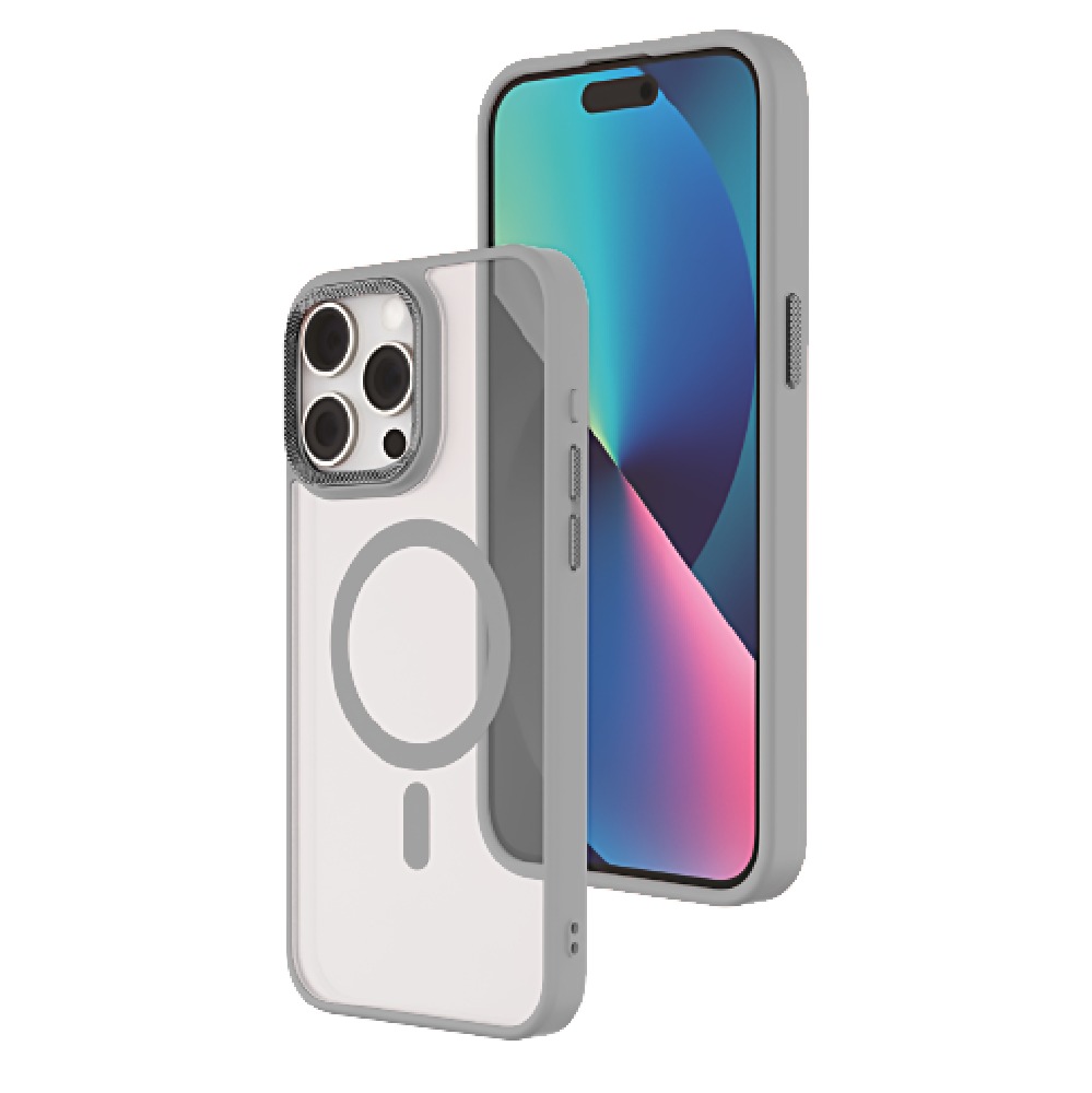 Matte Focus Case with Magsafe for  iPhone 13 Pro Max / 12 Pro Max - Gray