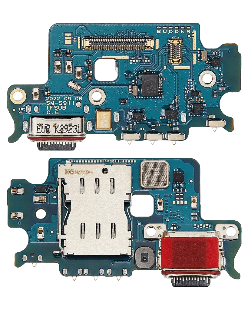 Charging Port Board With Sim Card Reader For Samsung Galaxy S23 5G (S911B) (International Version) (Premium)