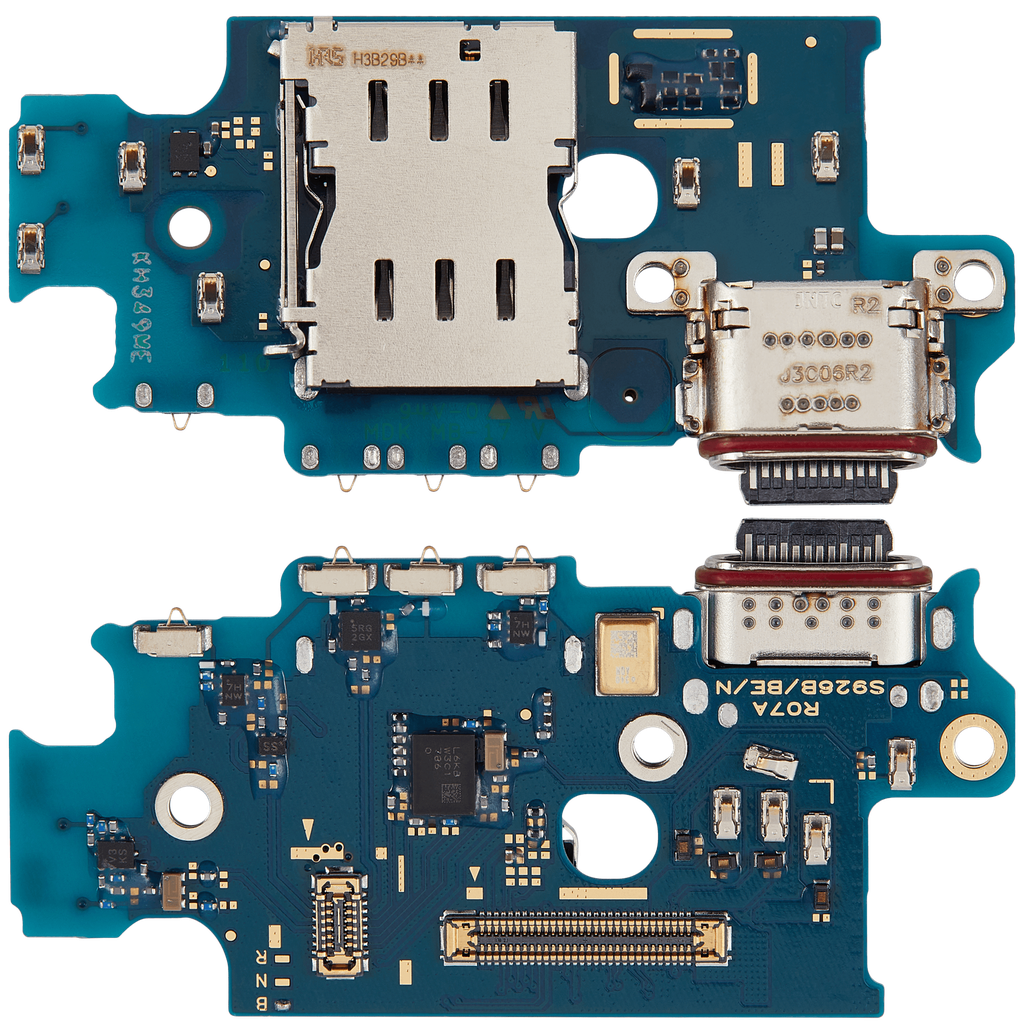 Charging Port Board With Sim Card Reader For Samsung Galaxy S24 Plus 5G (S926B) (International Version) (Premium)