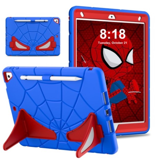 Kids Shockproof Web Case for iPad 9.7"(iPad 6/ 5 - Air 2 / Air1 / Pro 9,7) Blue