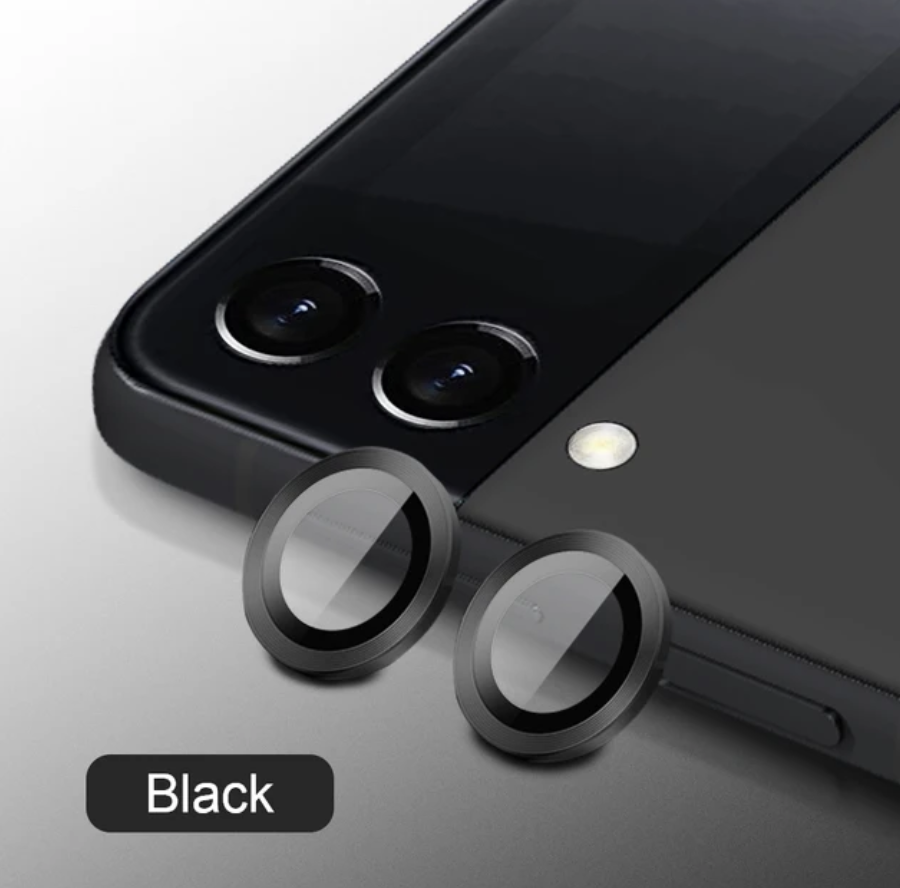 Back Camera Tempered Glass for Samsung Galaxy Z Flip 6 (Black)