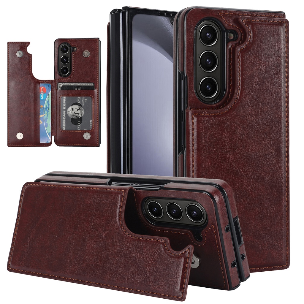 WTCKW02 Case for Z Fold 6 - Brown