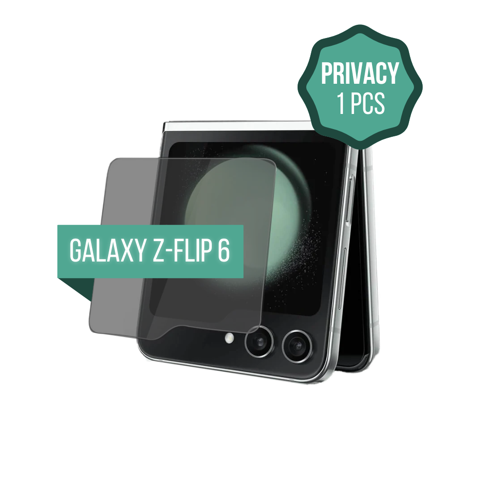 Privacy Clear Tempered Glass for Z Flip 6 (1 Pc)