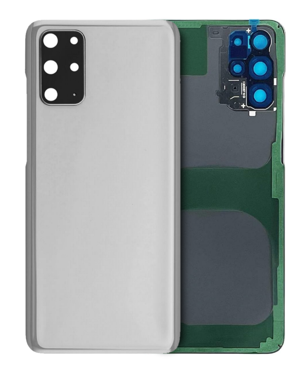 Back Cover Glass With Camera Lens For Samsung Galaxy S20 Ultra (No Logo) (White)