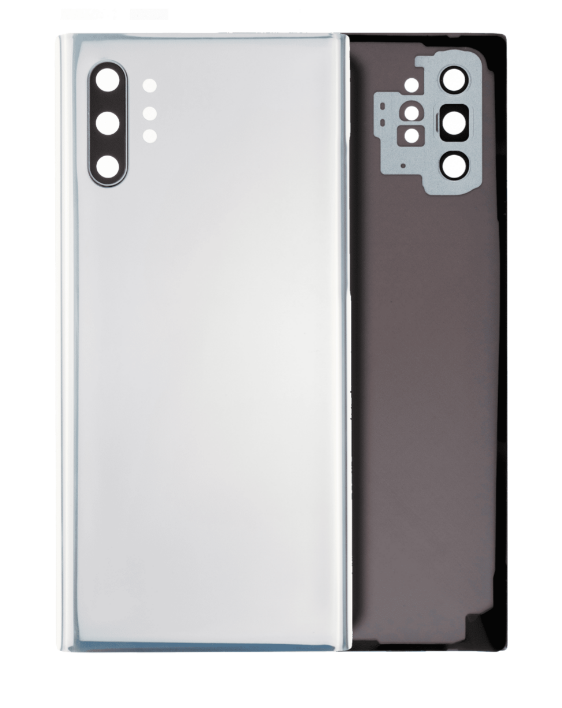 Back Cover Glass For Samsung Galaxy N10 Plus (Aura White / Silver)