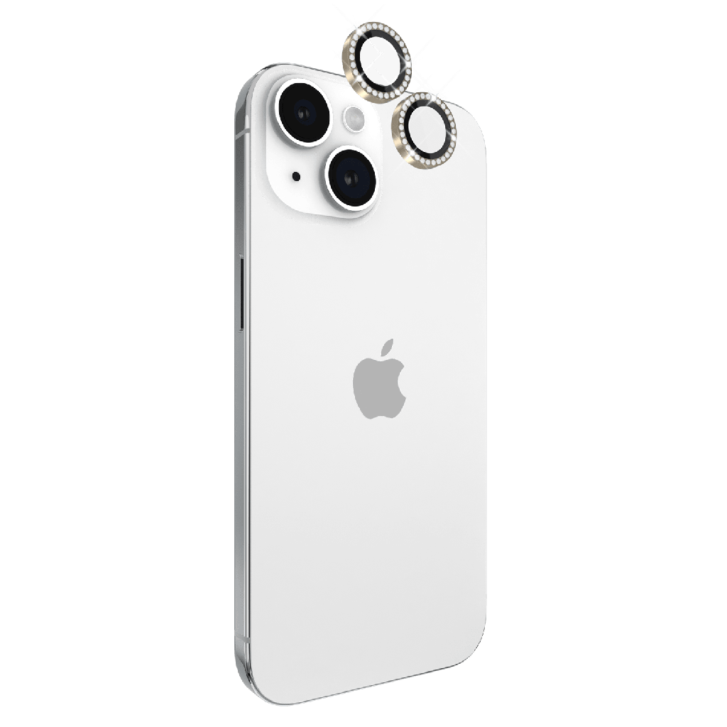 Kate Spade - Aluminum Ring Lens Protector For Apple Iphone 15  /  Iphone 15 Plus - Set In Stone Gold