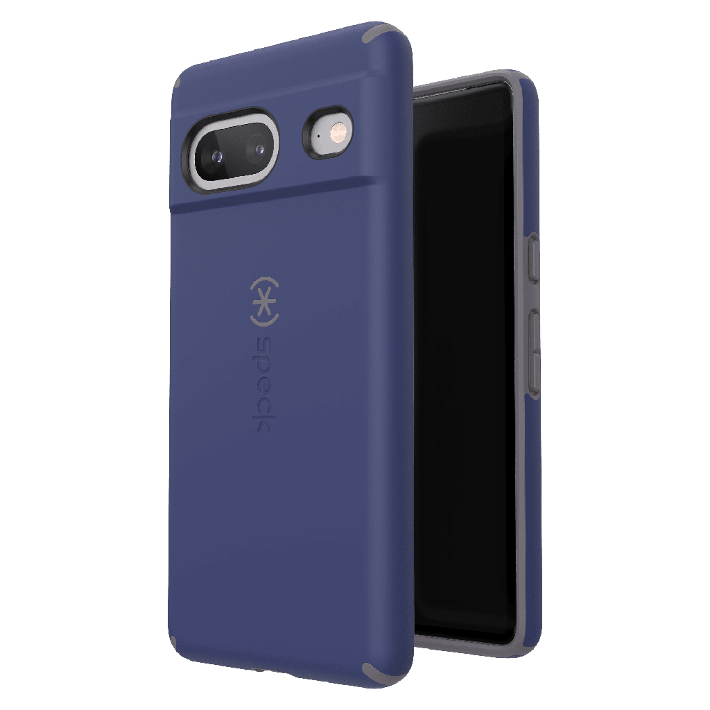 Speck - Presidio Impact Hero Case For Google Pixel 7 - Prussian Blue And Cloudy Grey